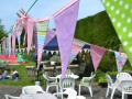Bunting at a garden party